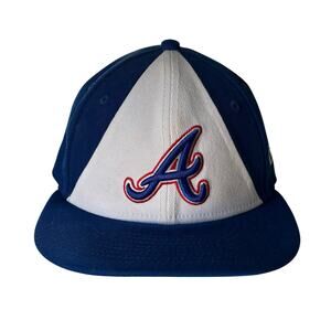 Atlanta Braves Hank Aaron #44 Keep Swinging New Era 59Fifty Hat Cap Fitted 7